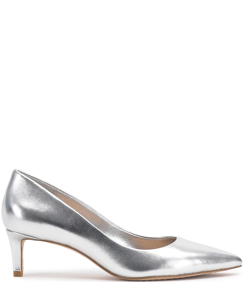 Vince Camuto Kehlia Leather Mid Heel Pumps