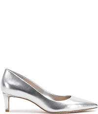 Vince Camuto Kehlia Leather Mid Heel Pumps