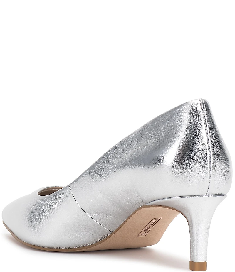 Vince Camuto Kehlia Leather Mid Heel Pumps