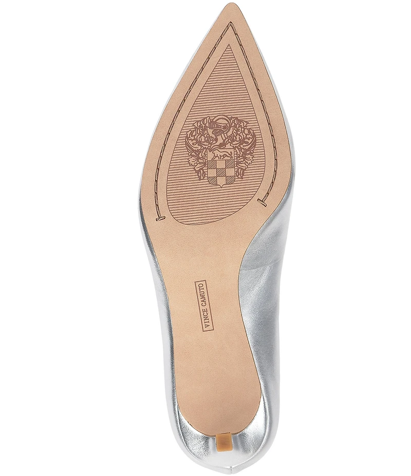 Vince Camuto Kehlia Leather Mid Heel Pumps