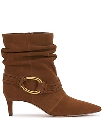 Vince Camuto Kirpa Slouch Suede O-Ring Hardware Strappy Booties