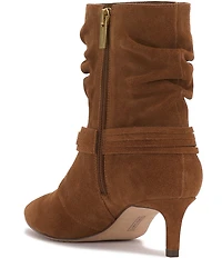 Vince Camuto Kirpa Slouch Suede O-Ring Hardware Strappy Booties