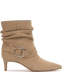 Vince Camuto Kirpa Slouch Suede O-Ring Hardware Strappy Booties