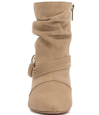 Vince Camuto Kirpa Slouch Suede O-Ring Hardware Strappy Booties
