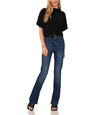Vince Camuto Knit Cowl Neck Short Sleeve Blouse