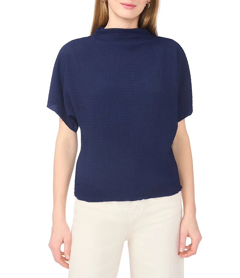 Vince Camuto Knit Cowl Neck Short Sleeve Blouse