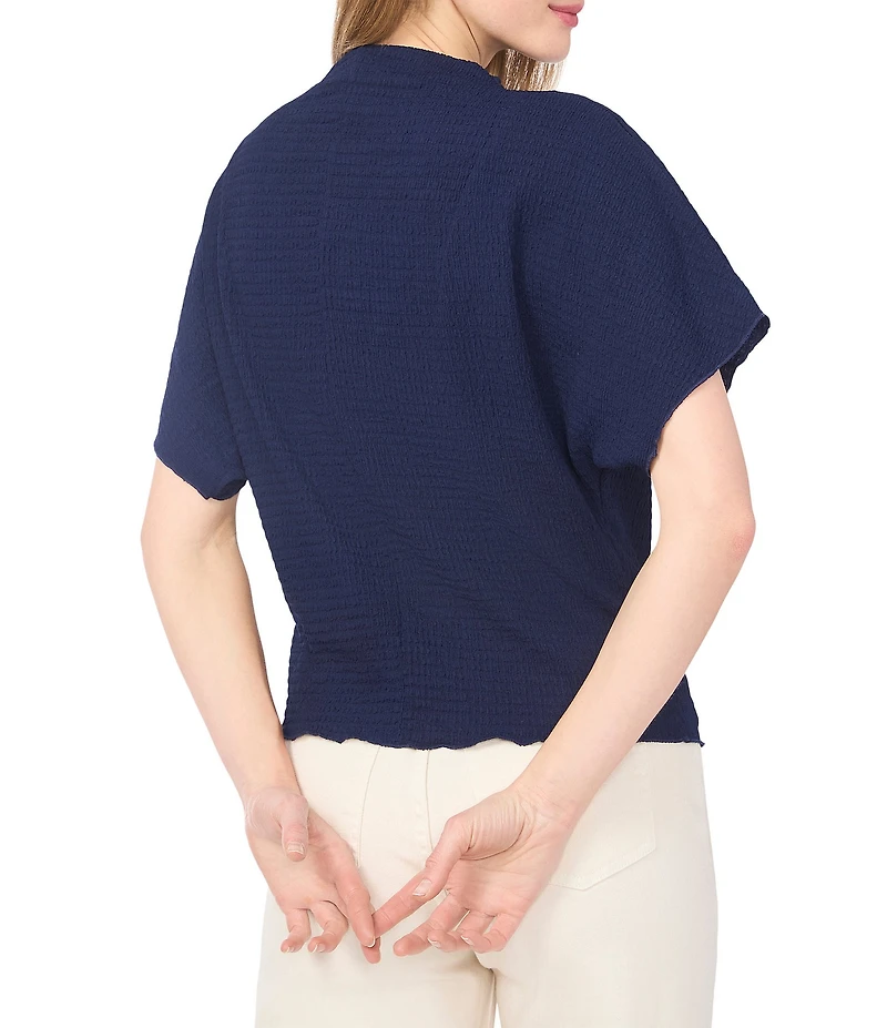 Vince Camuto Knit Cowl Neck Short Sleeve Blouse