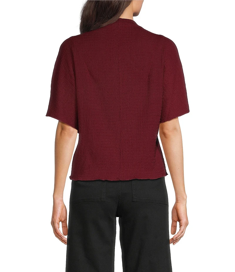 Vince Camuto Knit Cowl Neck Short Sleeve Blouse