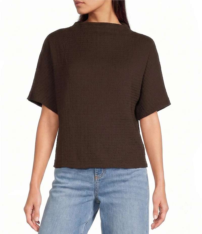Vince Camuto Knit Cowl Neck Short Sleeve Blouse
