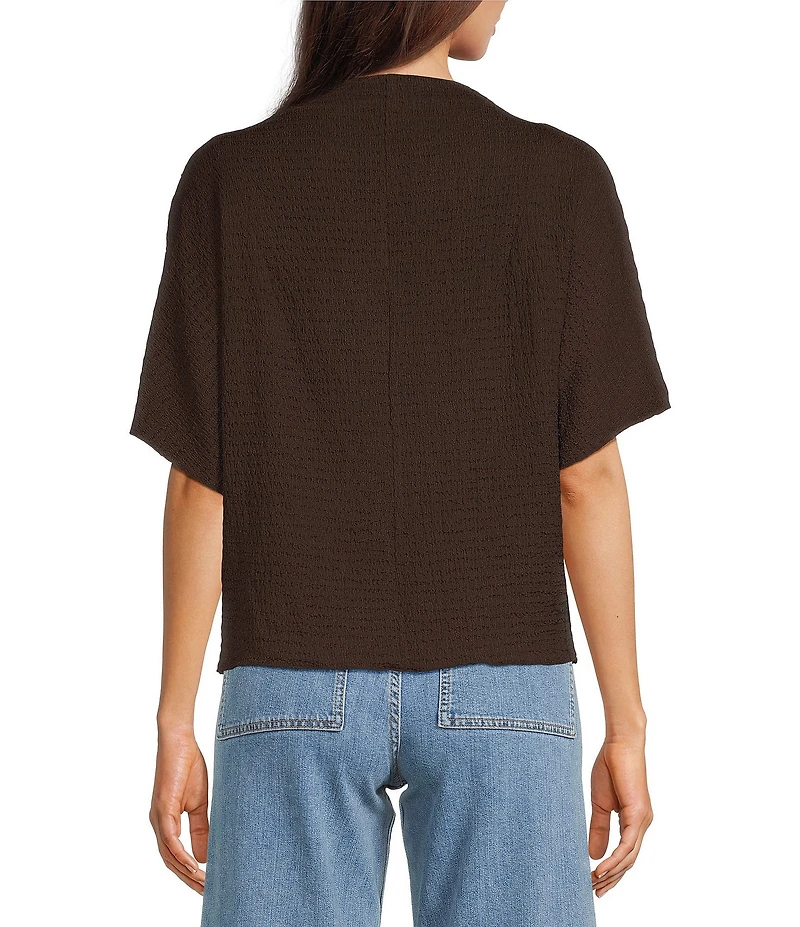 Vince Camuto Knit Cowl Neck Short Sleeve Blouse