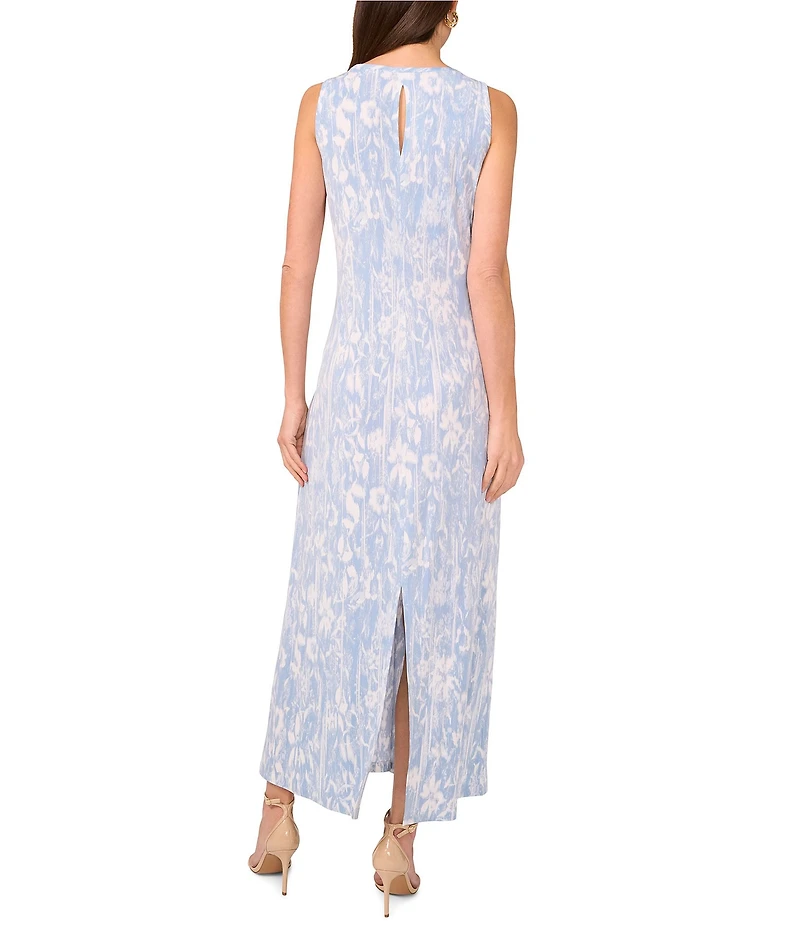 Vince Camuto Knit Crew Neck Sleeveless Keyhole Back Maxi Dress