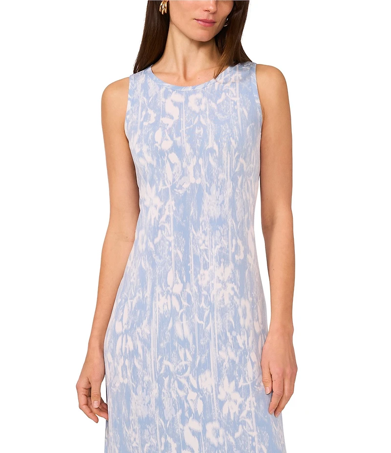 Vince Camuto Knit Crew Neck Sleeveless Keyhole Back Maxi Dress