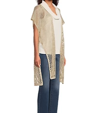 Vince Camuto Knit Crochet Duster