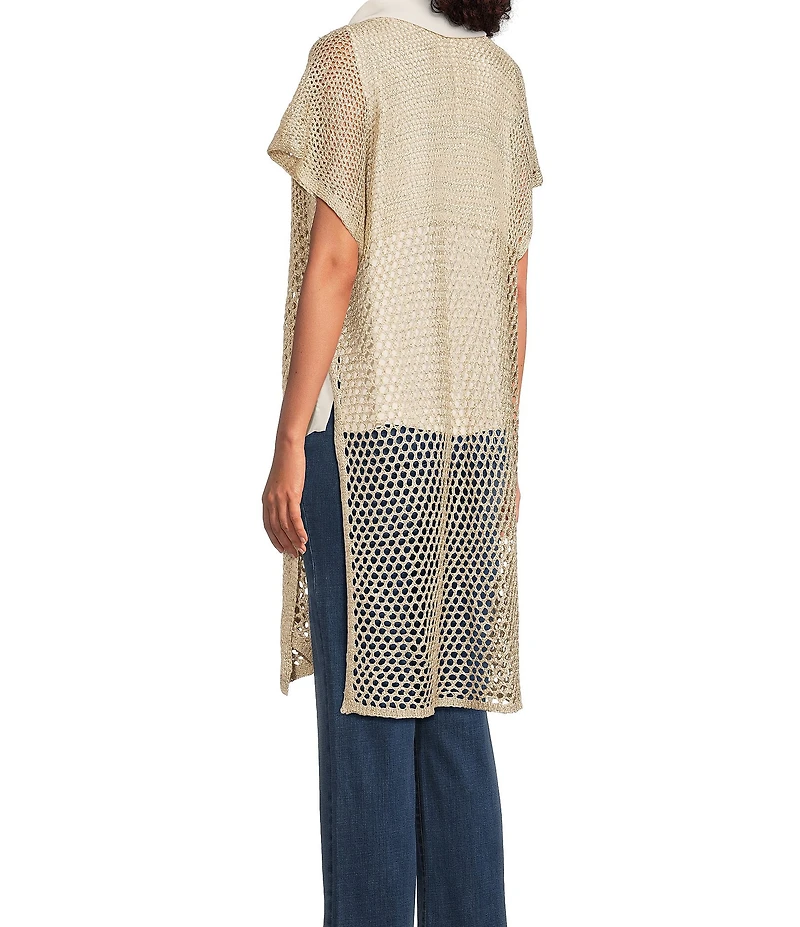 Vince Camuto Knit Crochet Duster