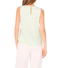 Vince Camuto Knit Round Neck Sleeveless Blouse