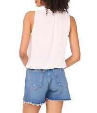 Vince Camuto Knit Split V-Neck Sleeveless Top