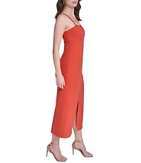 Vince Camuto Knit Sweetheart Neck Sleeveless Sheath Dress