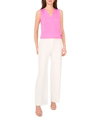 Vince Camuto Knit V-Neck Sleeveless Tank