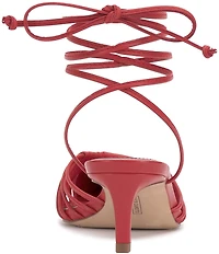 Vince Camuto Kota Leather Ankle Wrap Kitten Heel Pumps