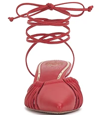 Vince Camuto Kota Leather Ankle Wrap Kitten Heel Pumps