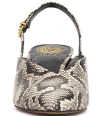Vince Camuto Kylien Snake Print Slingback Kitten Heel Pumps