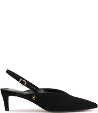Vince Camuto Kylien Suede Slingback Kitten Heel Pumps