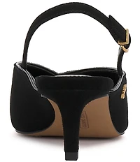 Vince Camuto Kylien Suede Slingback Kitten Heel Pumps