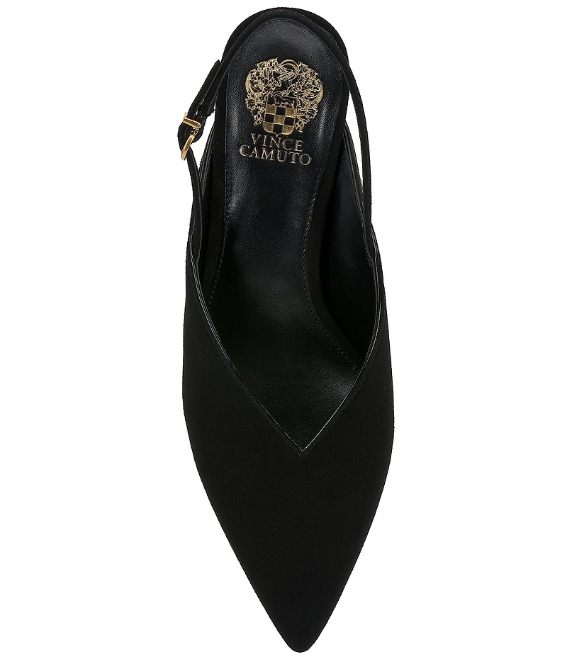 Vince Camuto Kylien Suede Slingback Kitten Heel Pumps