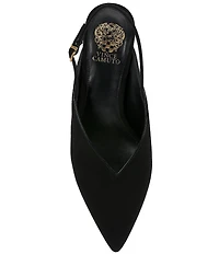 Vince Camuto Kylien Suede Slingback Kitten Heel Pumps
