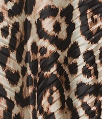 Vince Camuto Leopard Printed Pleated Topper