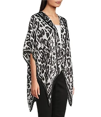 Vince Camuto Leopard Printed Pleated Topper
