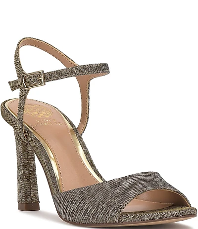 Vince Camuto Lilah Cheetah Print Embellished Ankle Strap High Heel Dress Sandals