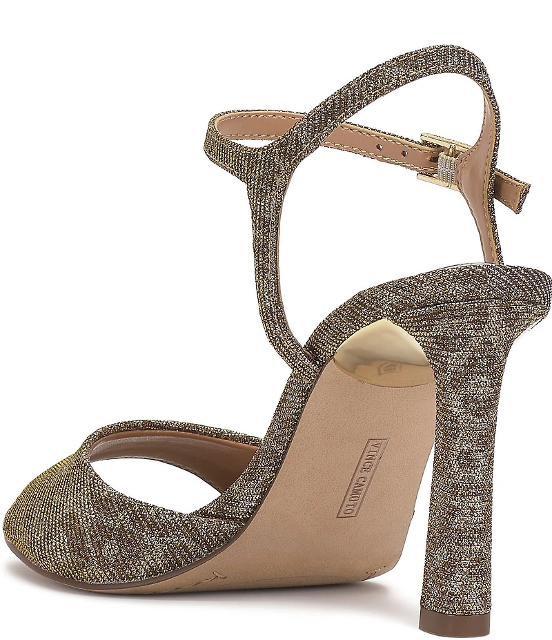 Vince Camuto Lilah Cheetah Print Embellished Ankle Strap High Heel Dress Sandals