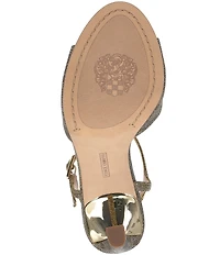 Vince Camuto Lilah Cheetah Print Embellished Ankle Strap High Heel Dress Sandals