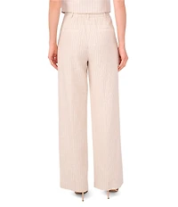 Vince Camuto Linen Blend Wide Leg Striped Pants