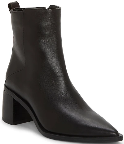 Vince Camuto Lorelai Leather Pointed Toe Booties