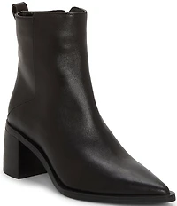Vince Camuto Lorelai Leather Pointed Toe Booties