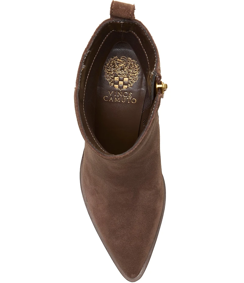 Vince Camuto Lorelai Suede Pointed Toe Booties