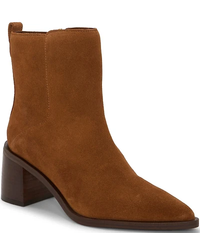 Vince Camuto Lorelai Suede Pointed Toe Booties