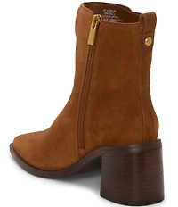 Vince Camuto Lorelai Suede Pointed Toe Booties