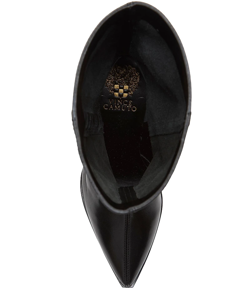 Vince Camuto Lorrys Slouchy Leather Mid Calf Boots