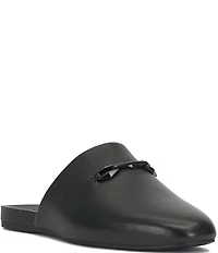 Vince Camuto Macassie Leather Bit Buckle Flat Mules