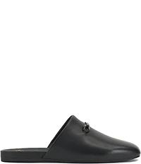 Vince Camuto Macassie Leather Bit Buckle Flat Mules