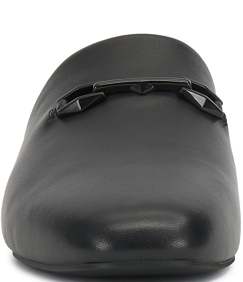 Vince Camuto Macassie Leather Bit Buckle Flat Mules