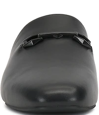 Vince Camuto Macassie Leather Bit Buckle Flat Mules