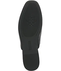Vince Camuto Macassie Leather Bit Buckle Flat Mules