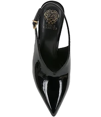 Vince Camuto Meristi Patent Pointed Toe Slingback Wedge Pumps
