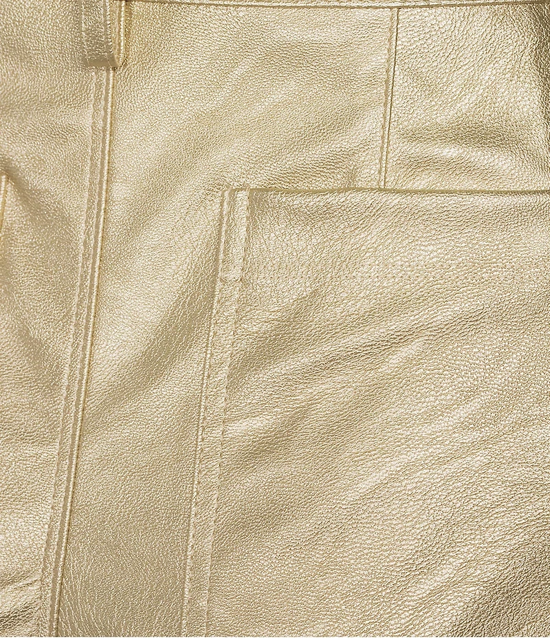 Vince Camuto Metallic Cropped Wide Leg Pants