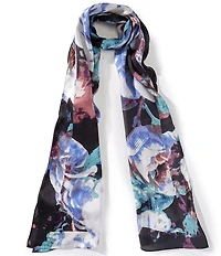 Vince Camuto Midnight Blooms Oblong Scarf