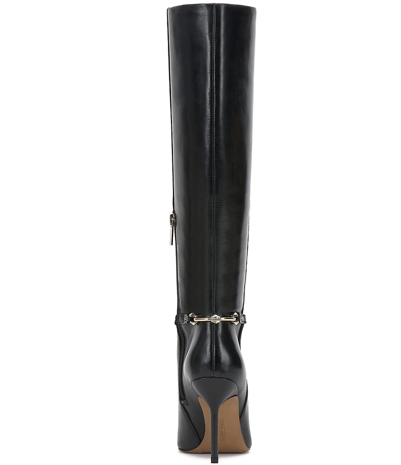 Vince Camuto Mirtha Leather Link Hardware Tall Stiletto Boots
